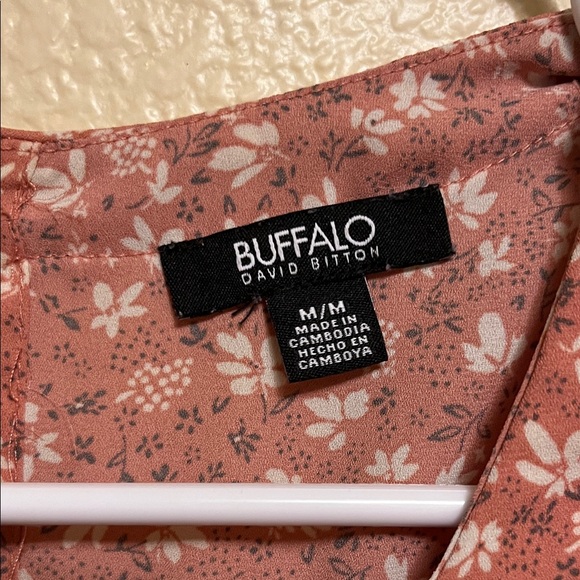 Buffalo David Bitton Rust Floral Blouse - Picture 2 of 3